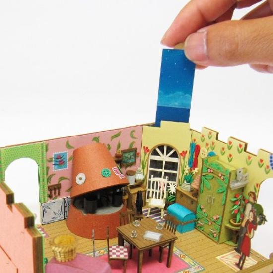 Sankei Miniature Art Kit Studio Ghibli Series The Borrower Arrietty House Scale Paper Craft Arrietty's 1/48 MK07-13