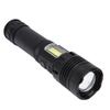 Glare Flashlight Super Bright Waterproof Zoomable with Power Display for Outdoor