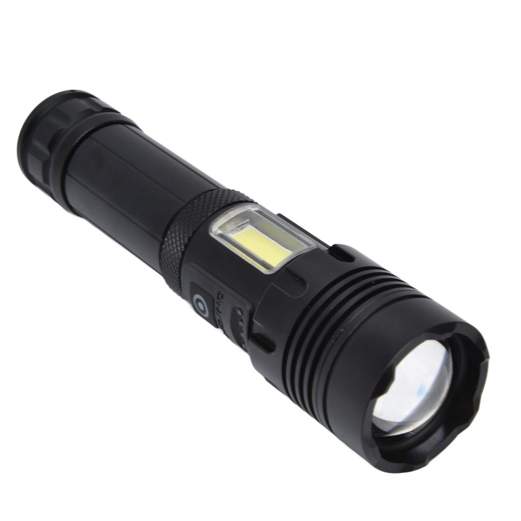 Glare Flashlight Super Bright Waterproof Zoomable with Power Display for Outdoor
