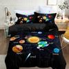 Solar System Bedding Set For Girls Boys Children Outer Space Themed Comforter Cover Decorative Universe Planet Duvet Cover