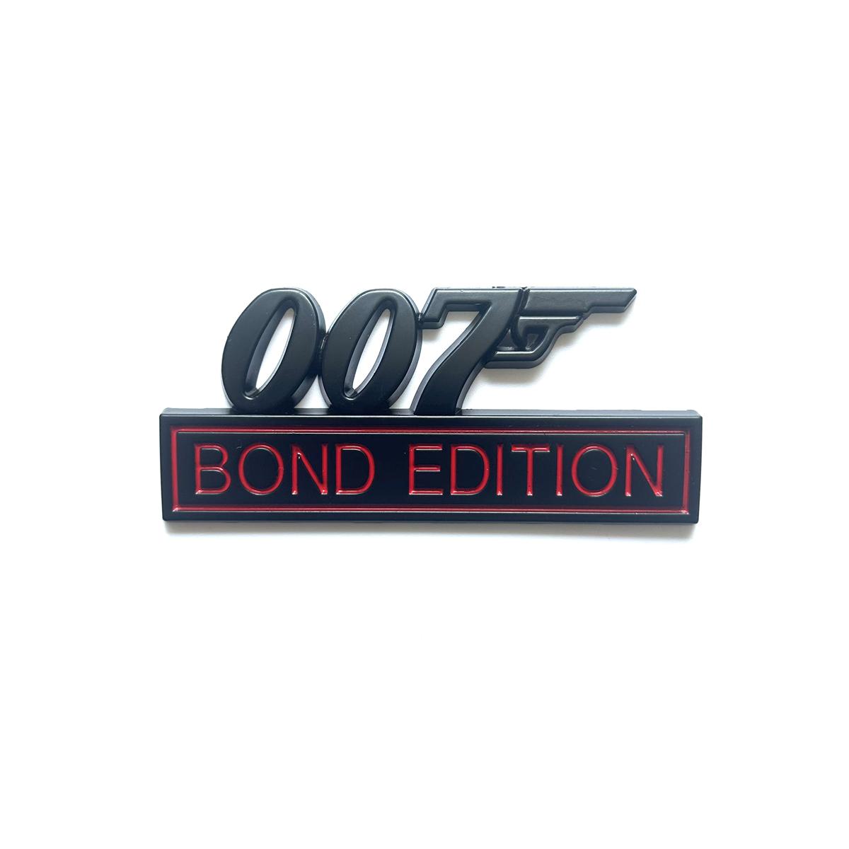 

007 Bond Edition Metal Car Sticker Badges for Car Trunk Door Decoration Badges 007 Logos Car Decals Motorcycle Decoration