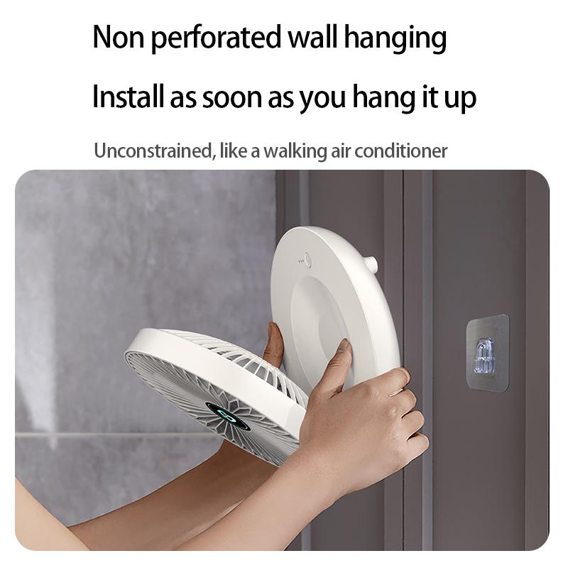 Three-Speed Adjustable Fan Usb Charging Home Dormitory Large Wind Desktop Mini Portable Electric Fan Folding Convenient Storage