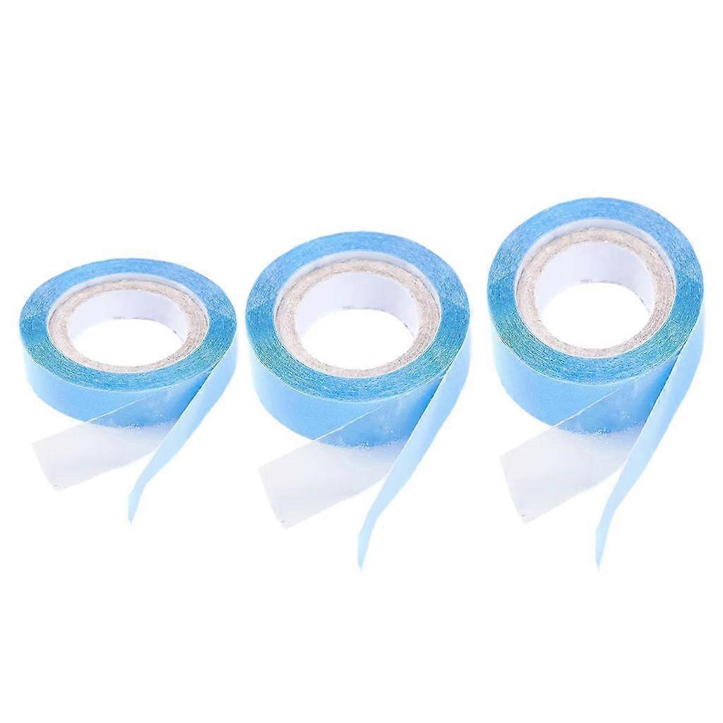 3 Rolls 3 Yards Double Sided Tape For Repairing Hair Extensions Hairpiece,(0.8cm,2cm,2.5cm)