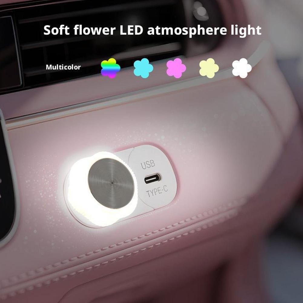 Colorful Car Ambient Light Wireless USB Car Interior LED Car Atmosphere Light Wireless Modification Night Lights