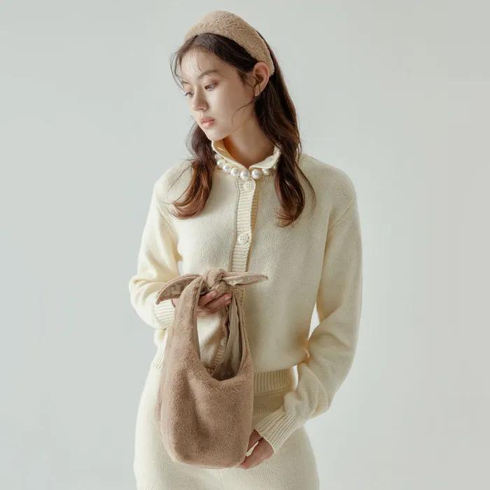 Fluffy Tie Eco Bag Small