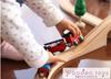 Wooden Toy Daiwa Train Track Set Standard for Boys, Includes Miniature Trains, Vehicles, Rail Set, Rails, Vehicles, Parts, Track Set, Wooden Tracks,