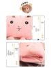 Electric Plush Cartoon Hand Warmer: Rechargeable, Removable, Washable, Double Hand Inserts, Dangling Leg Design.