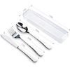 Travel Utensils With Case, Stainless Steel Reusable Portable Utensils Set With Case, Lengnoyp Travel Silverware Set