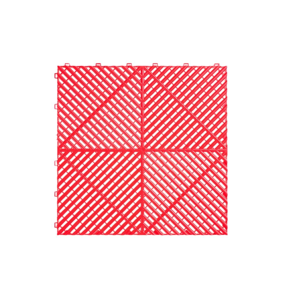 400x400x18mm Floor Garage Tile Plastic Drainage Mat Portable Garage Slabs  For Car Parking Wokshop