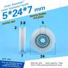 High Quality U Groove 625 Round Pulley Ball Bearing Wheel Roller For Door Windows Shower Pulleys Drawer POM Guide Wheel