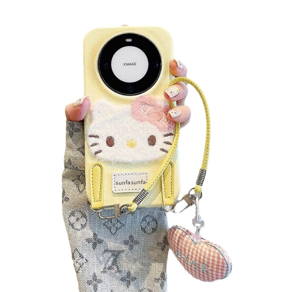 Plüsch KT Katze Apple 16 ProMax Handyhülle IPhone 15 Pro Neu 13 Frauen 12 Weiche Hülle 14 Armband XR