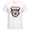 Wolfbrigade Skull Wheel Graphic Rock Print T‑Shirt