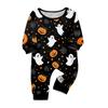 Halloween Family Matching Pajama Set with Long Sleeve Top and Pants for Parents and Kids