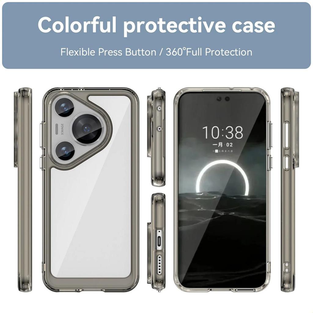 Phone Case For Huawei Pura 70 Pro/70 Pro Plus , Clear Transparent Phone Case Cover For Huawei Pura 70 Pro/70 Pro Plus