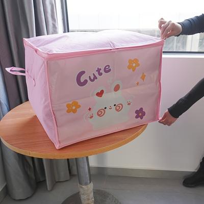 Neue große Kapazität Cartoon Vlies-Aufbewahrungstasche für Kleidung, Decken, Umzug und Gepäckverpackung - Feuchtigkeitsbeständiger Organizer