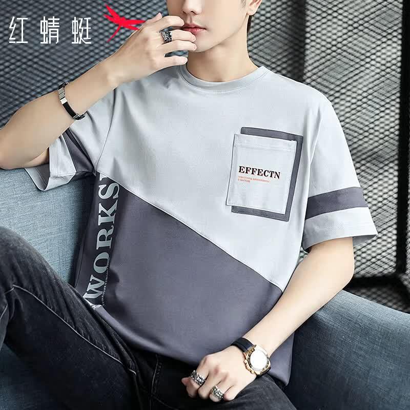RED DRAGONFLY Men s Pure Cotton Short-Sleeve T-Shirt XL светло-серый