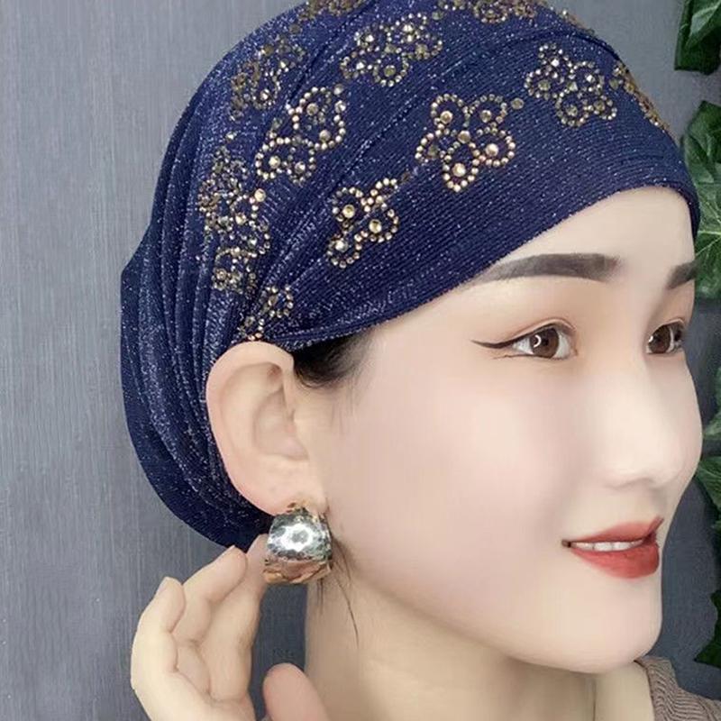 Summer Breathable Lace Turban Cap For Women Hair Cover Hat Head Wraps Bonnet Muslim Hat Headscarf Elastic Full Cover Headwear