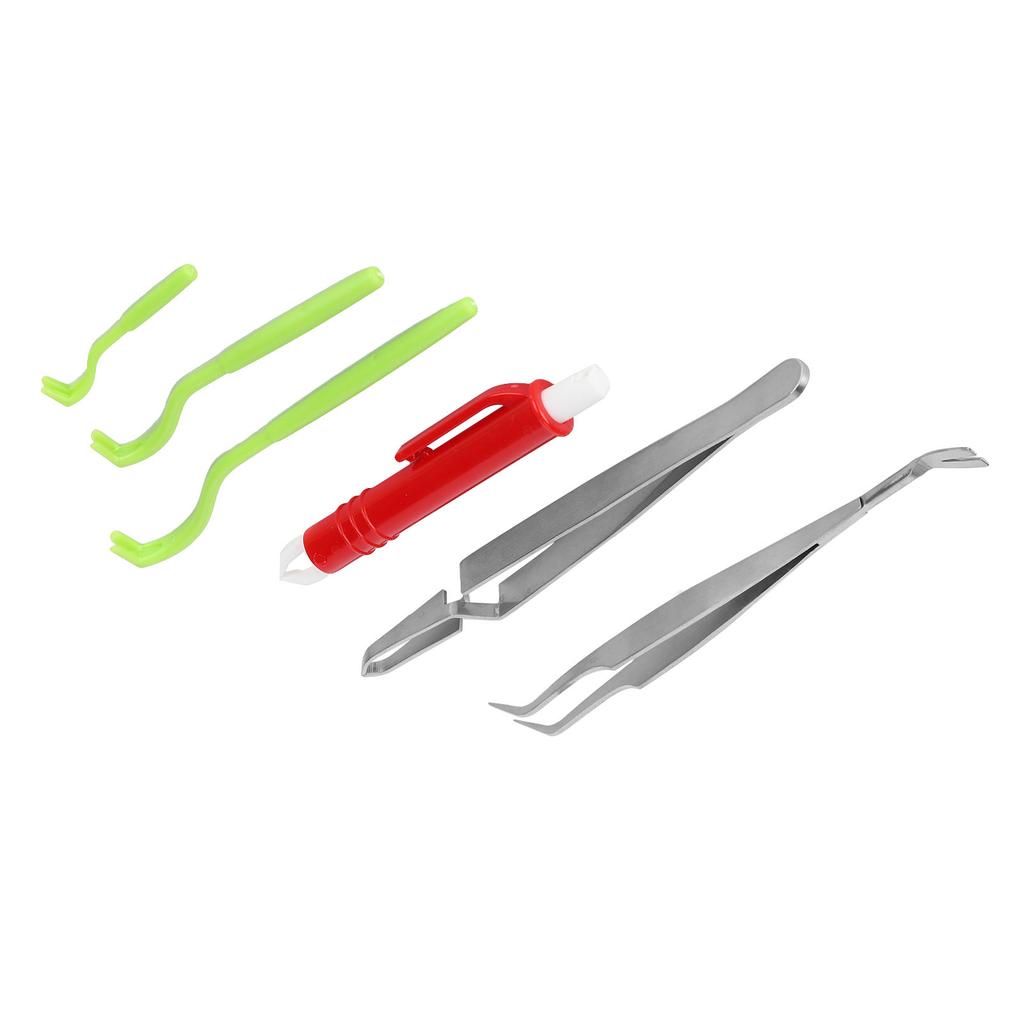 Tick Removal Tool Kit for Dog Cat Ticks RemoversRemover Pen Stainless Steel Tweezers(Green Ticks