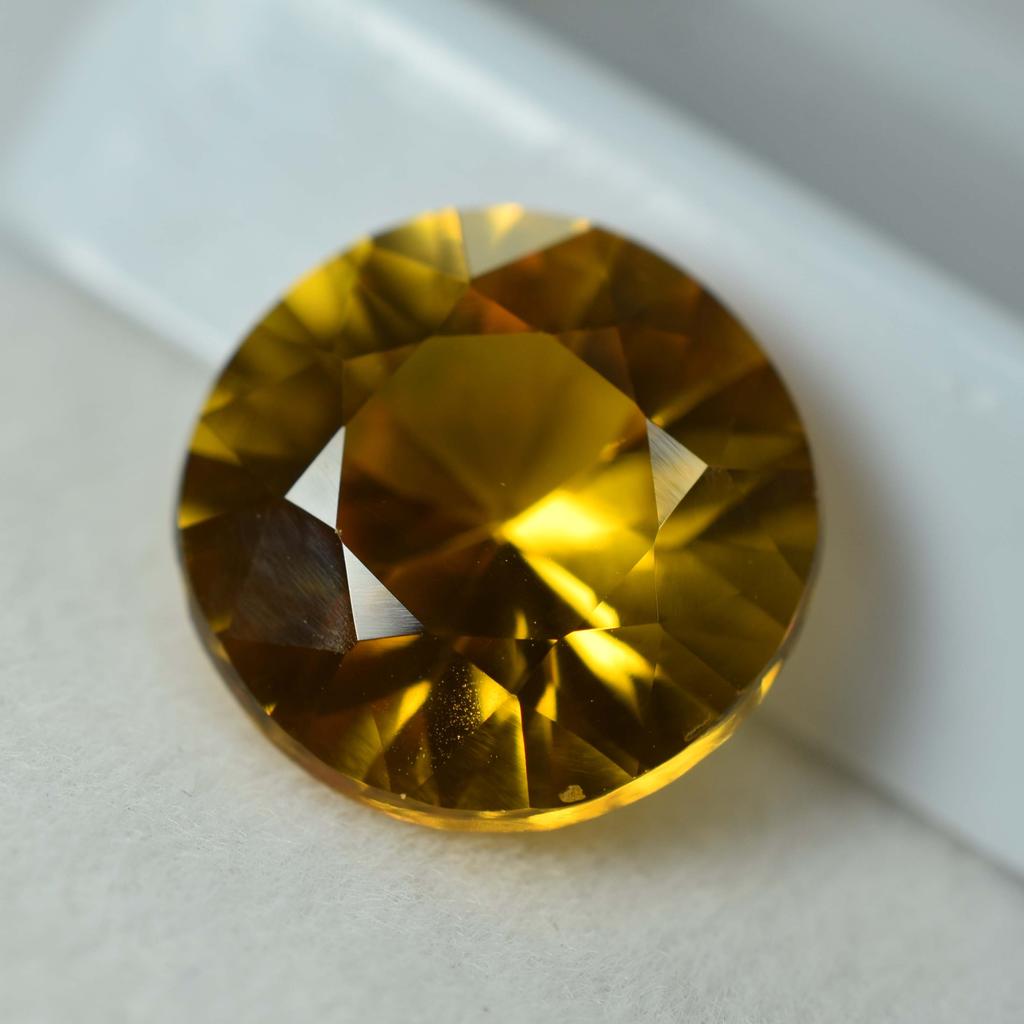 Yellow Sapphire Round Cut 7.85 Ct Natural   Loose Gemstone Earring Size