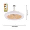 Aromatherapy Ceiling Fan with LED Light E27 Base Remote Control Rotatable Silent Electric Fan for Kitchen Bedroom Living Room