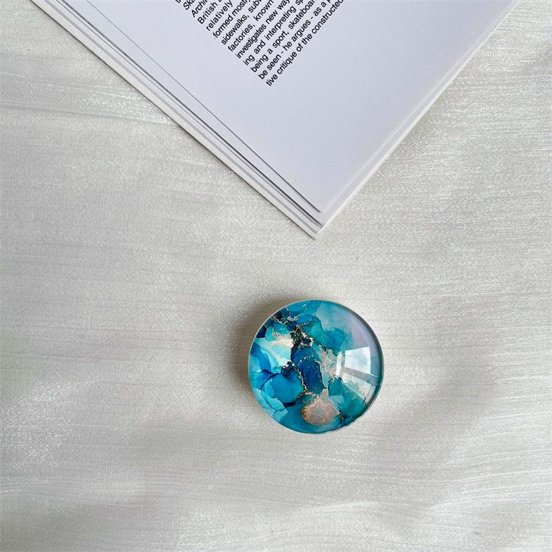 Transparenter Kristallkugel-Handyhalter: Kreativer Einziehbarer Ständer für Faule Desktop-Nutzung