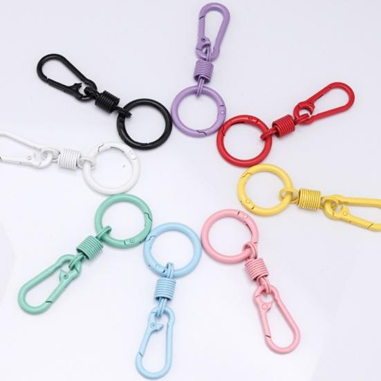 Ağır Hizmet Metal Karabina Anahtarlık Taşınabilir Hafif Kemer Sırt Çantası Asma Anahtarlık Outdoor Araba Ev Anahtarları Halkası Klips Tutucu Düzenleyici