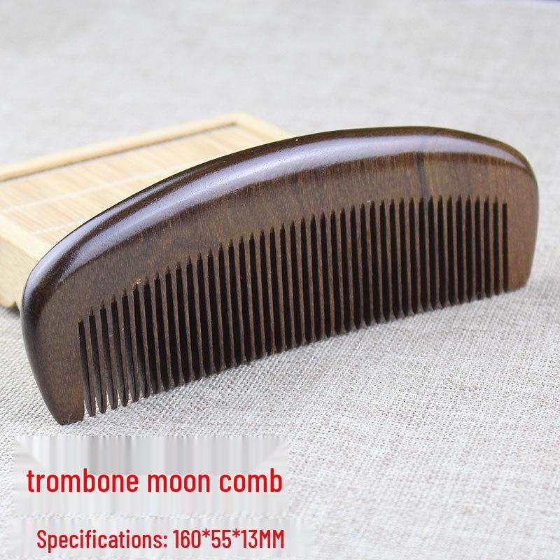 Eleganckie grzebienie z drzewa sandałowego: Czarny, Złoty, Fioletowy, Zielony - Idealne Prezenty na Dzień Matki