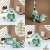 Cute Cartoon Green Sitting Crocodile Plush Toy Pendant For Kids Birthday Gift