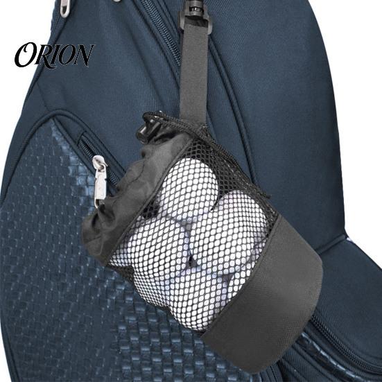 Golf Ball Holder Portable Storage Bag, Drawstring Mesh Pouch for Accessory, Bag Gear Organizer, Gift Men Women Golfer