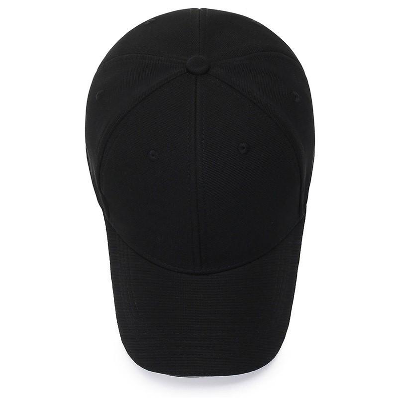 Men's Korean Fashion Solid Color Baseball Cap - Hard Top, Sun Hat, Outdoor Fishing, Duckbill Design