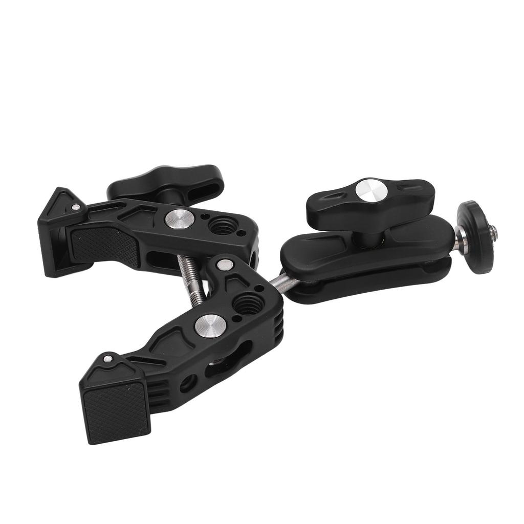 Camera Clamp Mount Multifunction Universal C Shape Professional Double Ball Head Adapter for