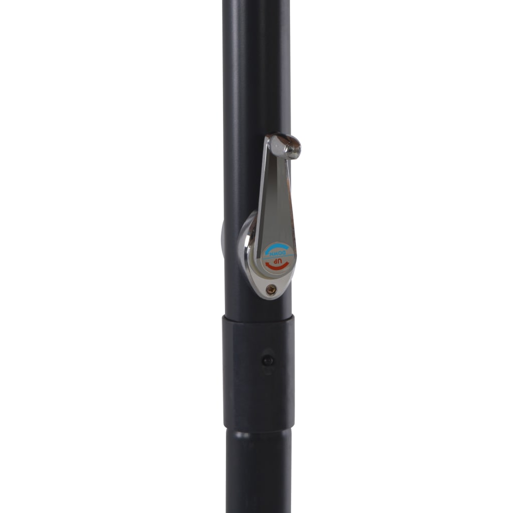 500 Cm Aluminum Mast Sun Umbrella In Taupe