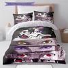 Cartoon Pattern Bedding Quilt Set Quilt Cover Pillowcase Home Decoration Birthday Gift (1 * duvet cover + 2 * pillowcase, without core)