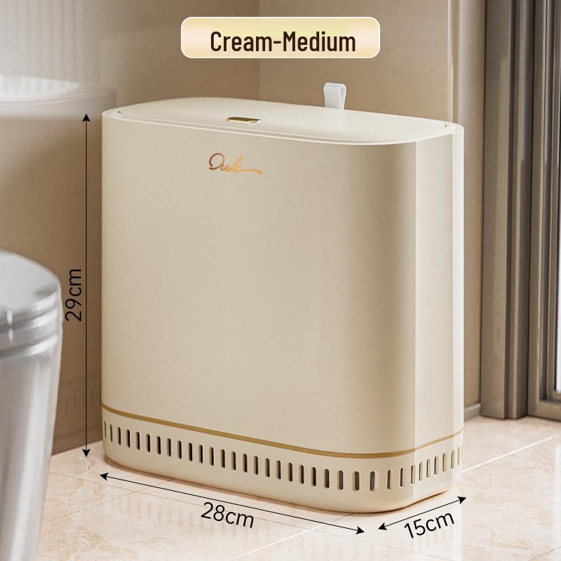 2025 Large-Capacity Crevice Trash Can with Lid for Bathroom, Living Room & Kitchen
