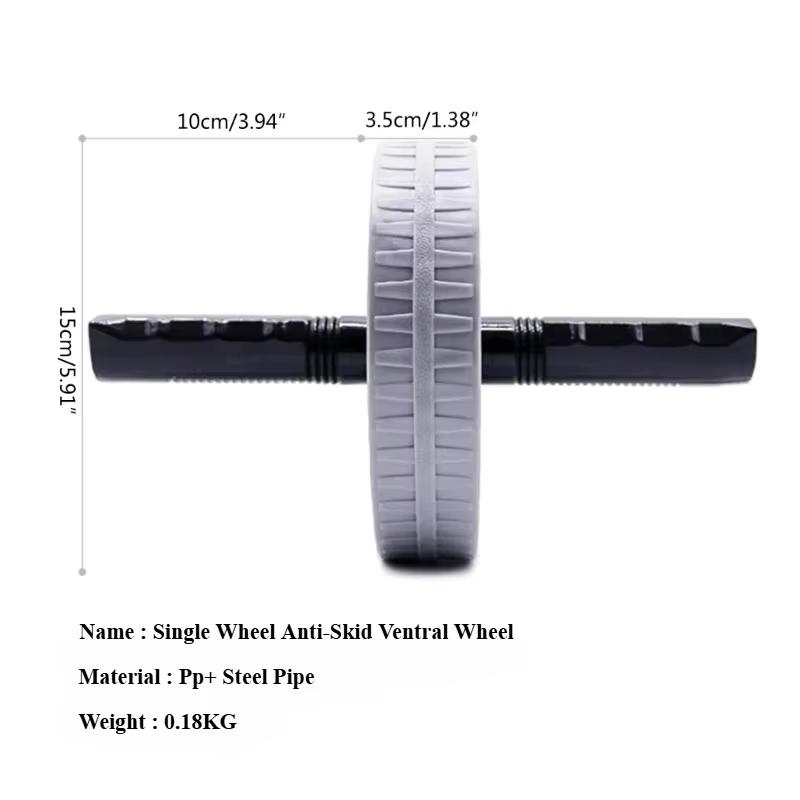 1Pcs Abdominal Wheel Strong Load Bearing Non-slip Roller Strengthen Muscle Exercise Equipment Fitness Training Home Use Silent