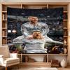 Ronaldo's Manchester Celebration Large Wall Tapestry,Ideal for Office Backdrops, Holiday Gifts, Home Decor (Living Room, Bedroom, Dorm, Parties), and 