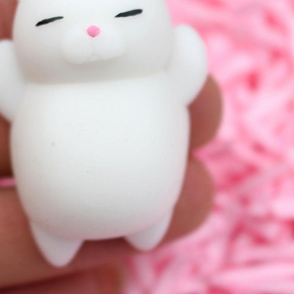 Mini Soft Cute Cat Pattern Wipes Ball Squeeze Rising Funny Toys Cats Design Interesting Toy Pressure Toys for A Gift