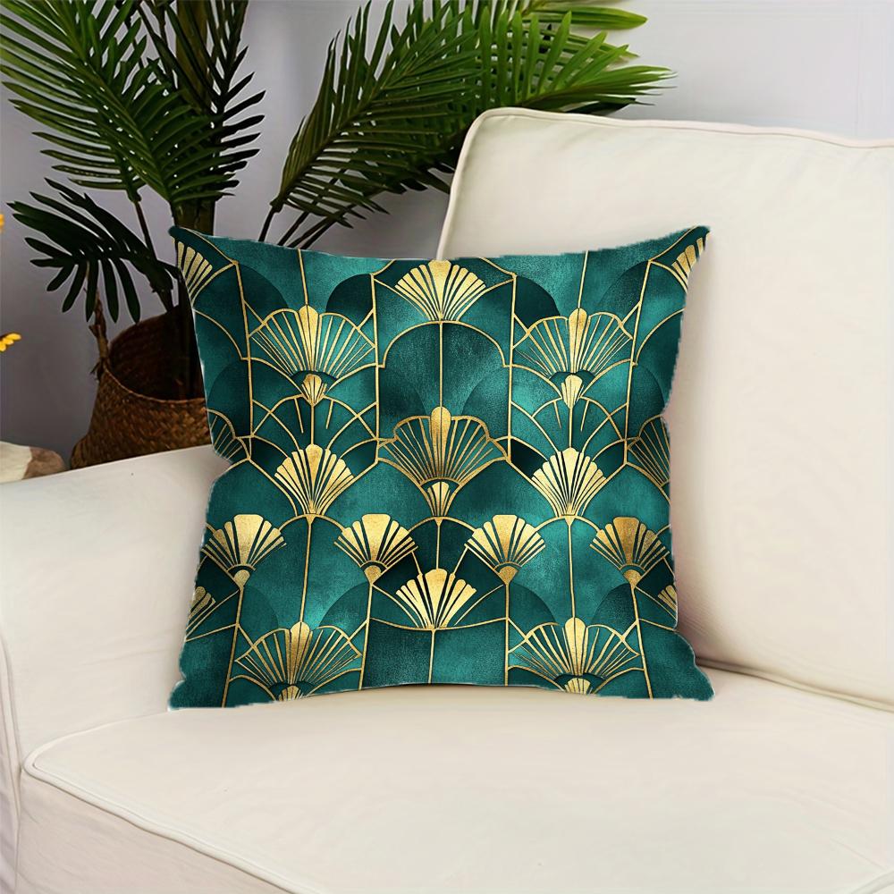 

Наволочка Nordic Art Light Luxury с геометрическим принтом, полиэстер, декоративная наволочка для подушки с застежкой-молнией. 16x16Inch