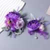 Elegant Silk Floral Arrangements Brooch/ Wrist Flower For Wedding Bridesmaid Bridal Party Decoration