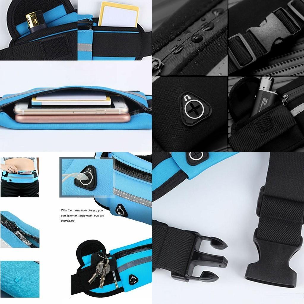 Versatile Waterproof Fanny Pack With Reflective Design For Nighttime Safety
