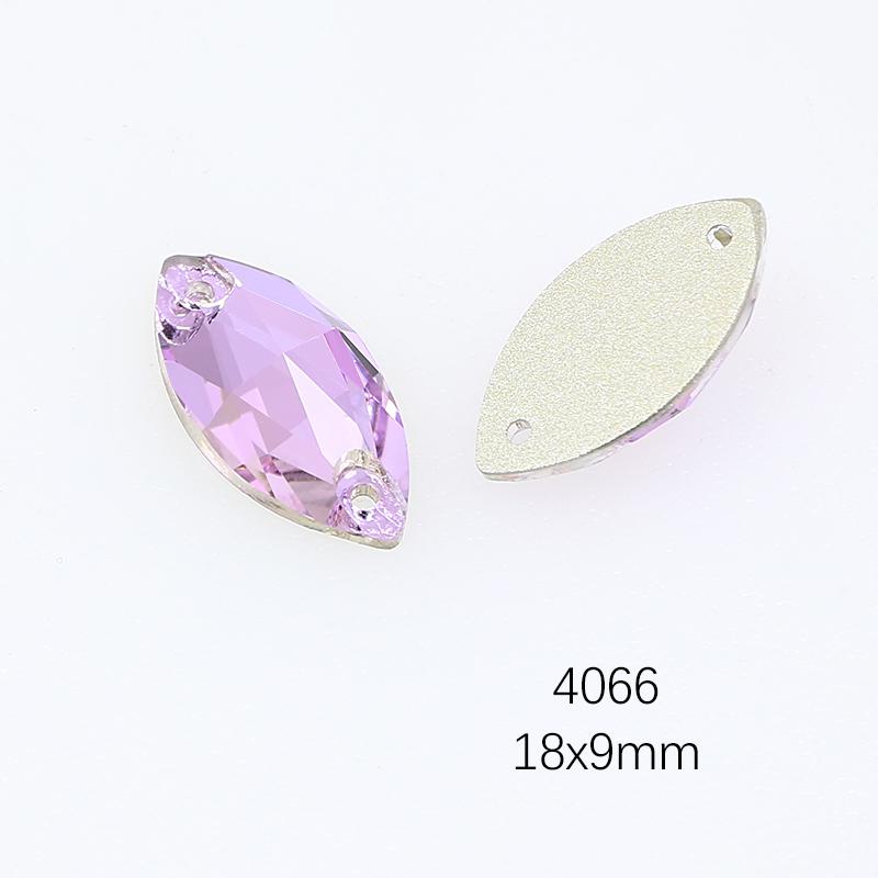 Dongzhou Crystals Luxury Quality Flatback Non-Hotfix Sew On Rhinestones Mix Shaped Violet Color DIY Garment Sewing Accessories