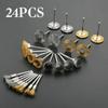 24pcs Brass Steel Wire Wheel Brush Polishing Grinder Accessories Rotary Electric Tool Kit For Engraver Steel Polishing Grinding
