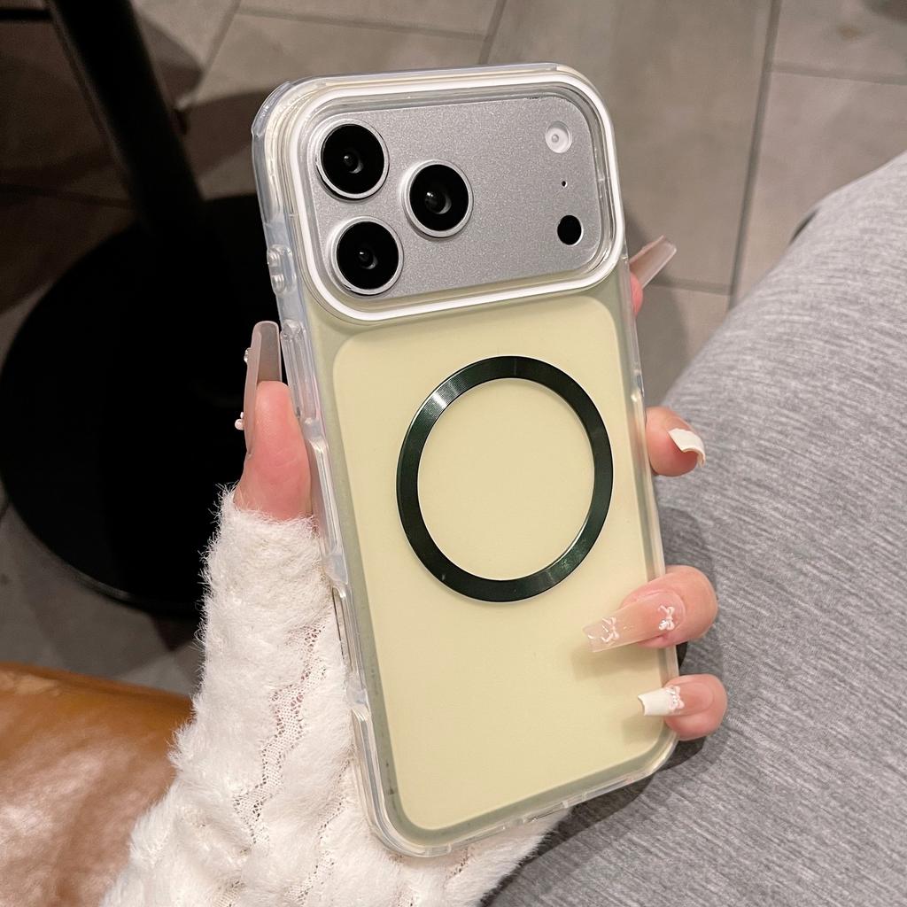 Magnetic attraction is suitable for Apple 11air mobile phone case iphone11Promax charging 11plus contrasting color wireless charging