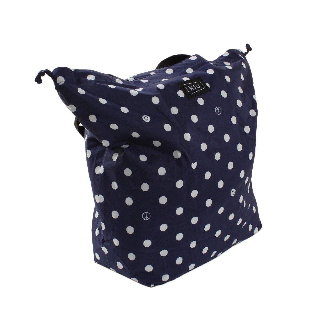 KiU Water-Repellent and Waterproof Bag Cover, Tote Bag, 2-Way Eco Bag, Compact, Packable, Foldable, Cute, Stylish, Men s and Women s, Peace Dot
