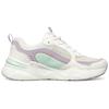 Skechers Bobs Bamina Macaron Tessuto Pelle Sintetica Comodo Versatile Scarpe Basse Stile Dad Sneaker Donna Bianco Viola Blu 117042-WLVM