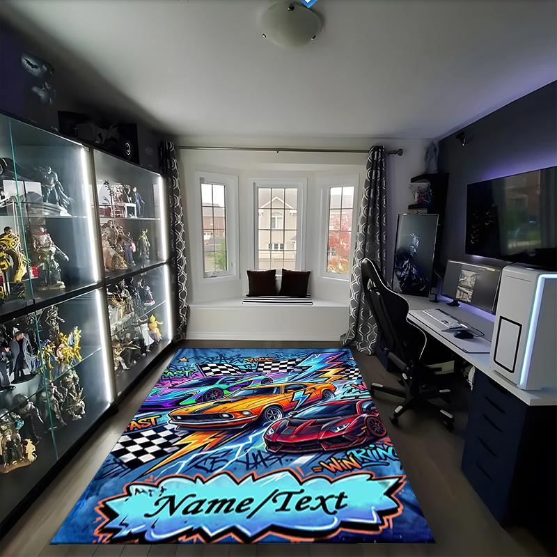 1PC Custom Name Dreams Theme Floor Mat Ideal for Living Room, Game Rooms, Office, Bedroom, Office Floor Mat , Floor Mats for Home