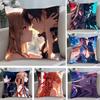 S-Sword O-Online Art Pillow Case Anti-dustmite Pillowcase Invisible Zipper Silky Short Plush Sofa Cushion Cover