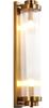 Ionic Brass - Modern Column Wall Lamp, 40cm, 2xE14, Brass