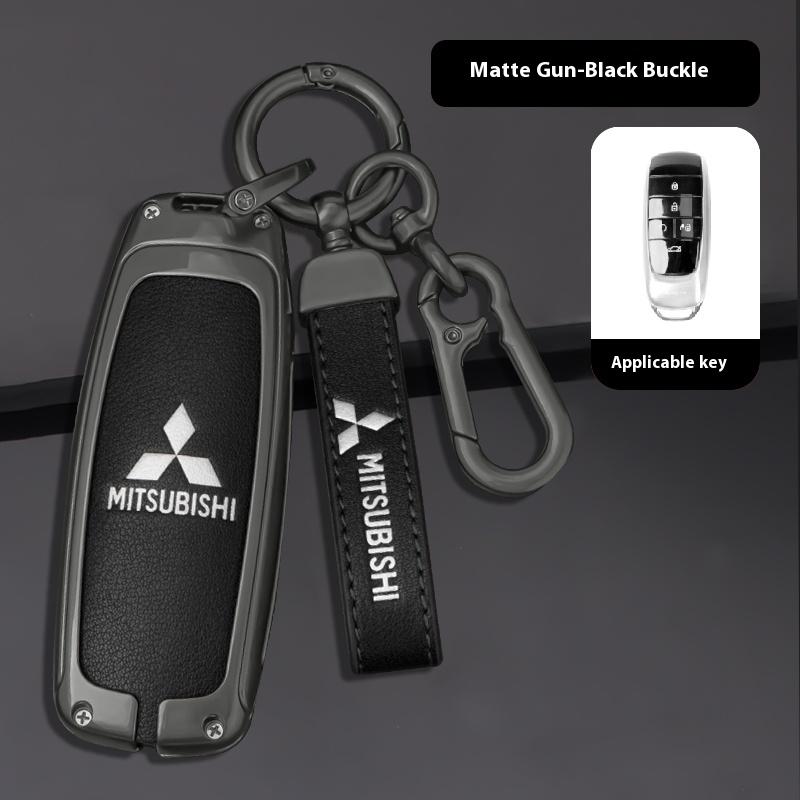 

For Mitsubishi Outlander Pajero L200 Triton Colt Lancer EX Evolution X Ralliart Asx Car Zinc Alloy Key Case Bag Metal Key Shell