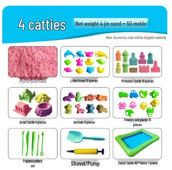 Non-Toxic Colored Kinetic Sand Refill - Safe for Children, Food-Grade Playground Toy
